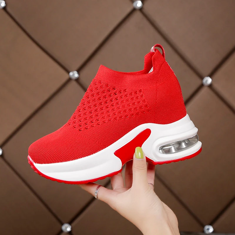 

Kjstyrka 2020 New Platform Sneakers Shoes Breathable Casual Shoes Woman Fashion Height Increasing Ladies Shoes