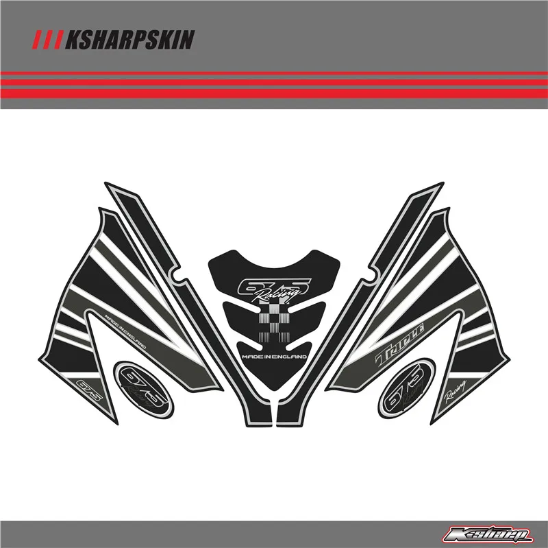 

Front Fairing Motor Number Board 3D Gel Protector for TRIUMPH Daytona 675 2006