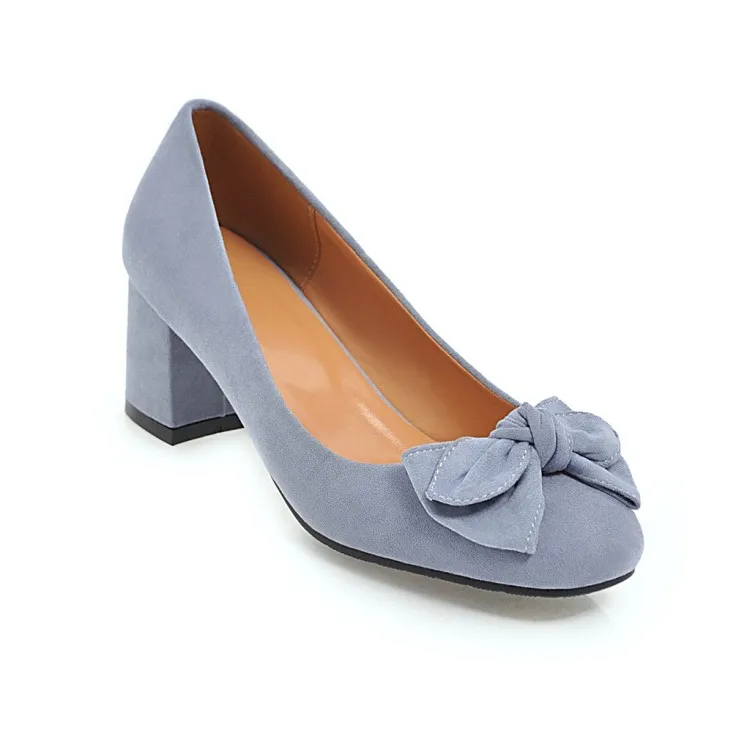 

Big Size 13 14 ladies high heels women shoes woman pumps Squarehead Package toes Shallow mouth Thick with Single shoes