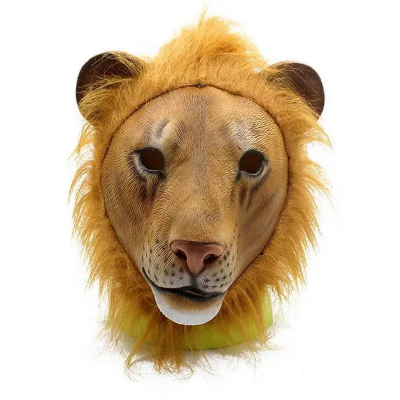 Латексная Маска Льва на все лицо | Дом и сад