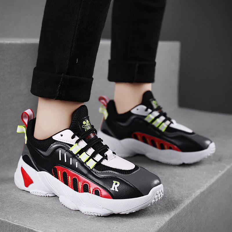 

New Style Youth Outdoor Children Boys Old Shoes Pu Soft Sole Casual Sports Shoes Student Comfortable Running Shoes for Boys