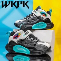 wkpk kids sneakers four seasons trend children shoes comfortable lightweight boy outdoor basketball booties activity supplies