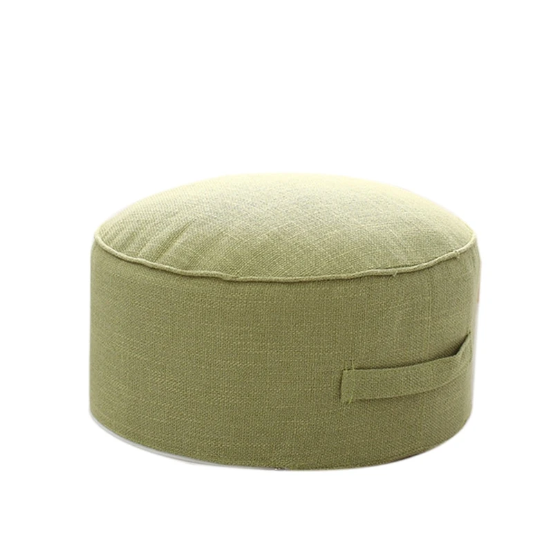 Light Green Дизайн, круглая высокопрочная губчатая подушка для сиденья, Подушка Татами, медитация, Йога, круглый коврик, подушки для стула - Цвет: Light Green