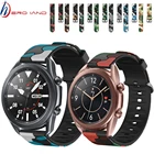 Ремешок сменный силиконовый для Samsung Galaxy watch 3 45 мм 41 мм, спортивный браслет для Galaxy Watch 3 Active 2