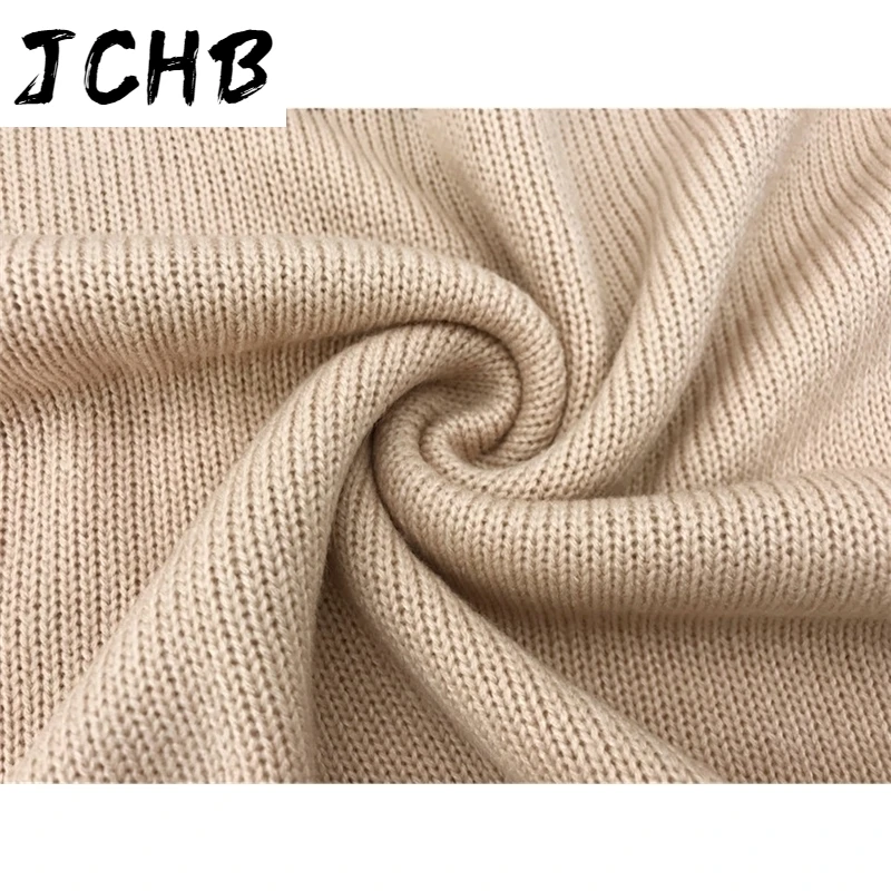 

Women Fashion Sweaters Autumn Winter Half High Neck Long Sleeve Knitted Pullover Tops Casual Loose Straight Print Jumper Sweater