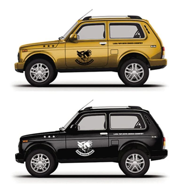 Автомобильные наклейки в полоску для LADA Niva Urban индивидуальная наклейка с