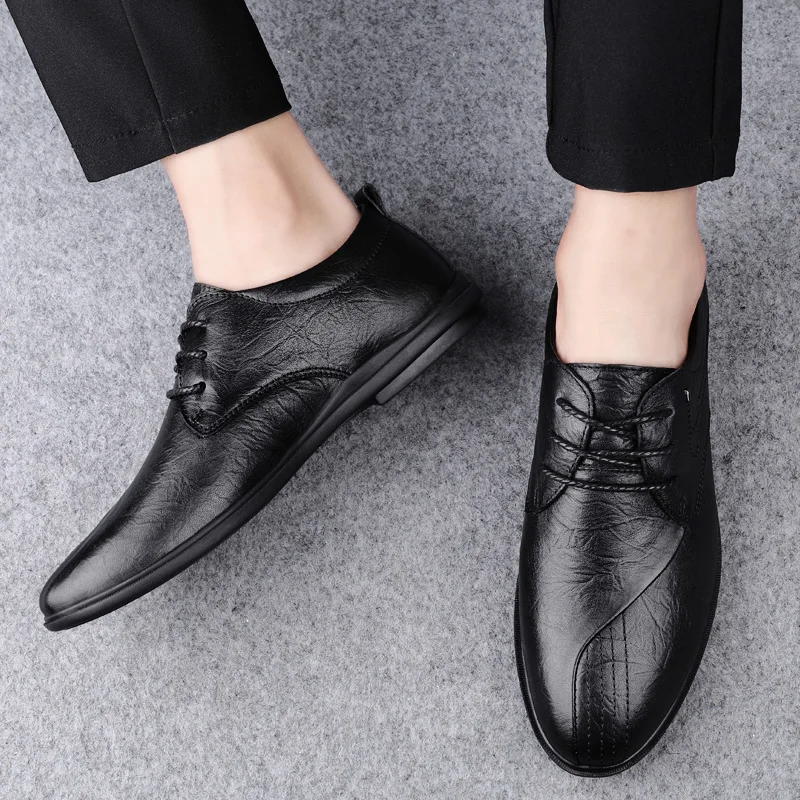 

Zapatos Casuales Mens Shoes Casual Loafers Zapatos Hombre Cuero Men Leather Casuales Para De Leisure Causal Sapatos Hot Sale