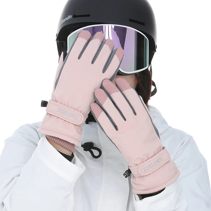 

Winter Gloves Women Ski Gloves with Touchscreen Function Thermal Gloves Warm Snow Gloves Waterproof Snowboard Woman Men Gloves