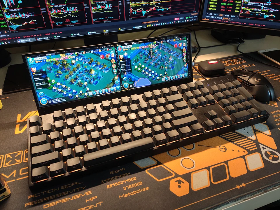 Вторичный экран шасси 14 дюймов дисплей 4K сделай сам для контроля температуры