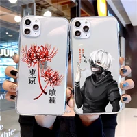 soft clear shockproof phone case for iphone xr x xs 12 11 13 pro max 7 8 plus se2020 japan anime tokyo ghoul suave cover