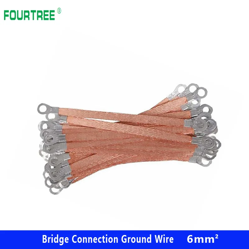 10 шт. мостовое соединение кабель заземления 6 квадратных медных плакированных