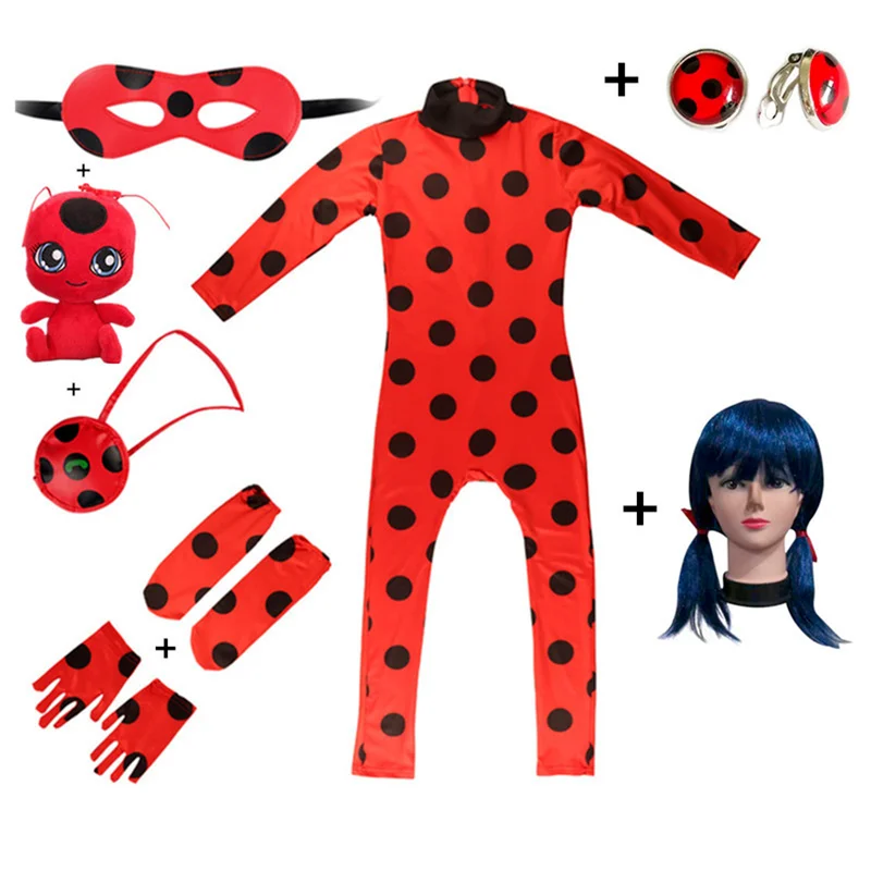 Пасхальный комбинезон для косплея маринетта Черный кот Детский костюм детей