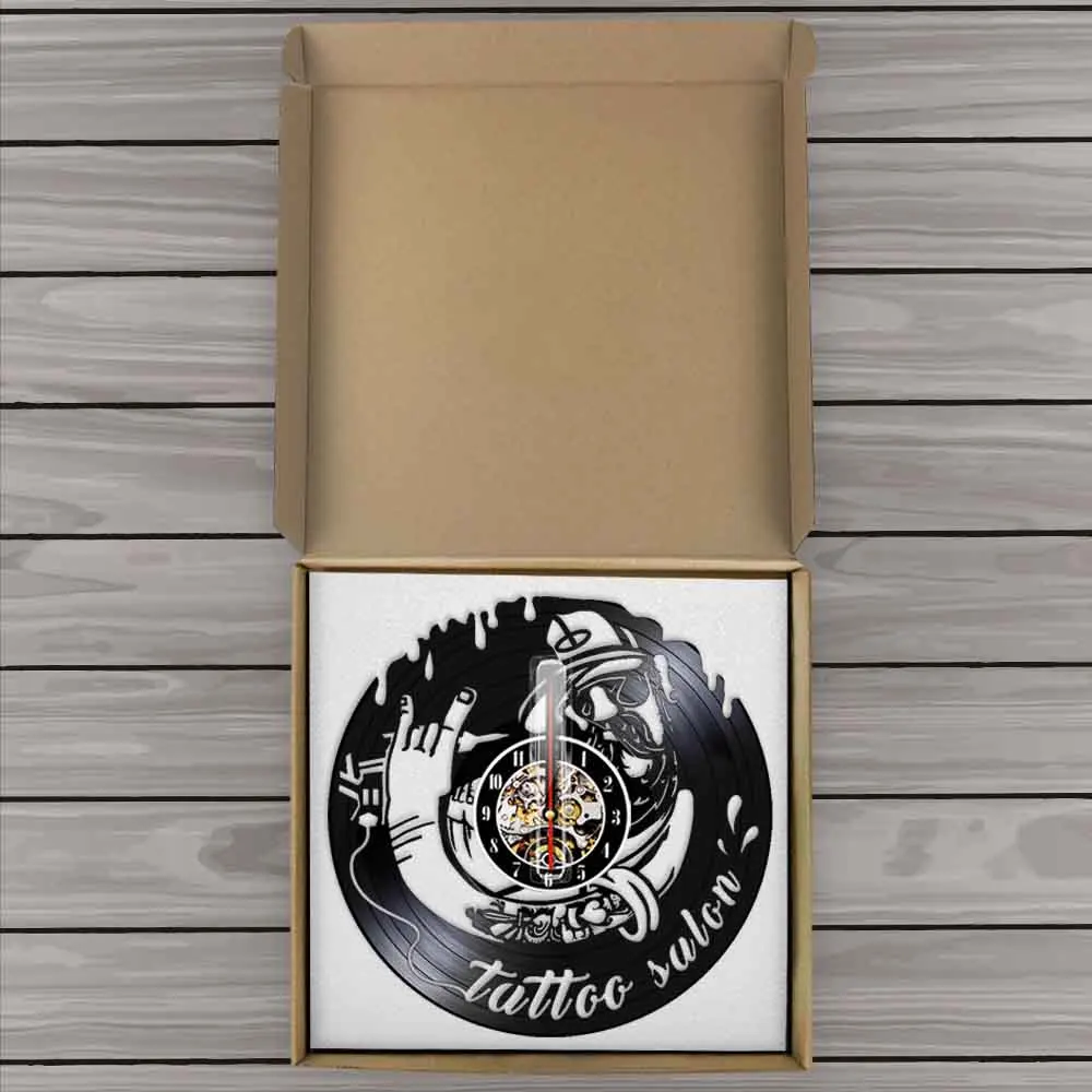 Тату Салон декоративные настенные часы мультяшный персонаж изображение