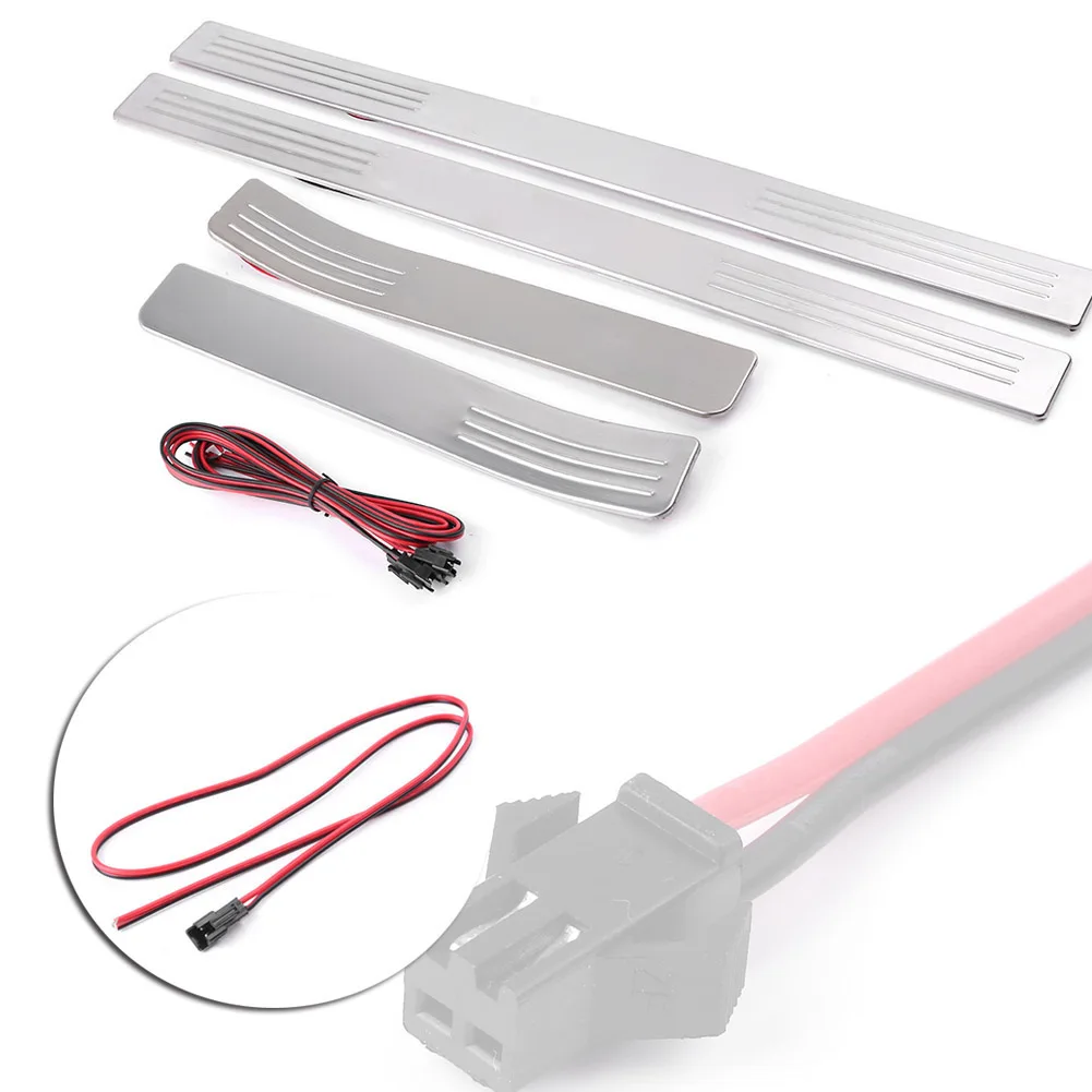 Накладка для автомобильной двери с защитным покрытием w/синий светодиодный