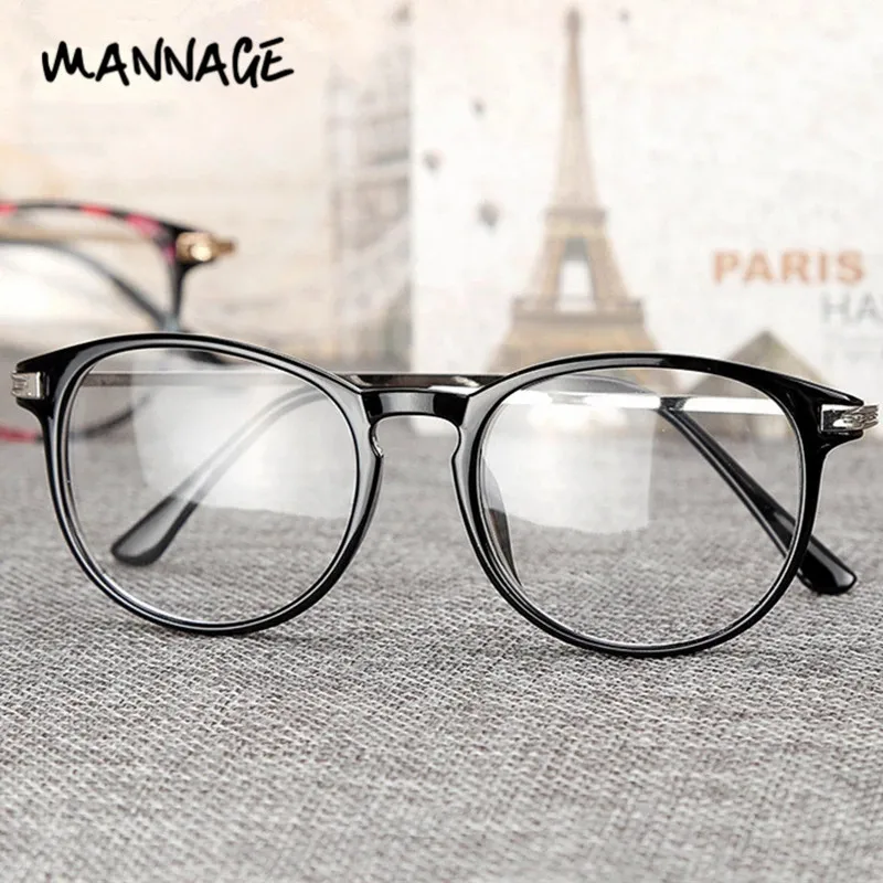 Ретро Круглые очки для мужчин и женщин большой полная оправа очков Модные