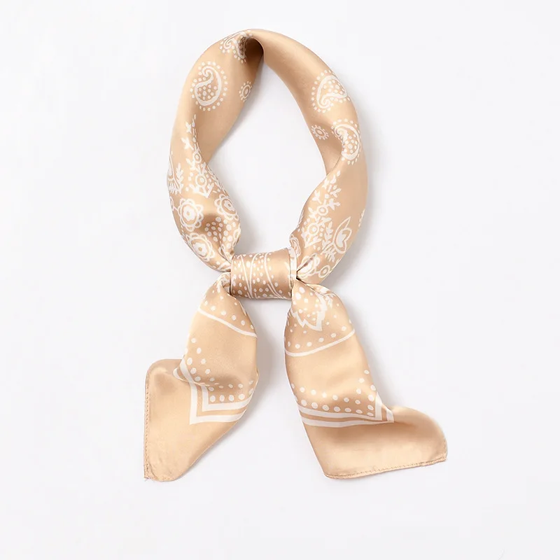 

Paisley Square Bandana Women Small Silk Scarf Classic Decorated Neck Scarf Office Lady Kerchief [6511]