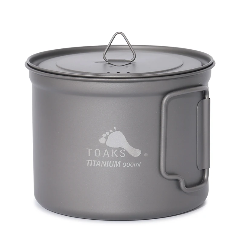 POT-900-D115 TOAKS 900 мл титановый горшок с крышкой и ручкой, титановые походные горшки для приготовления пищи, пикника - Цвет: POT-900-D115