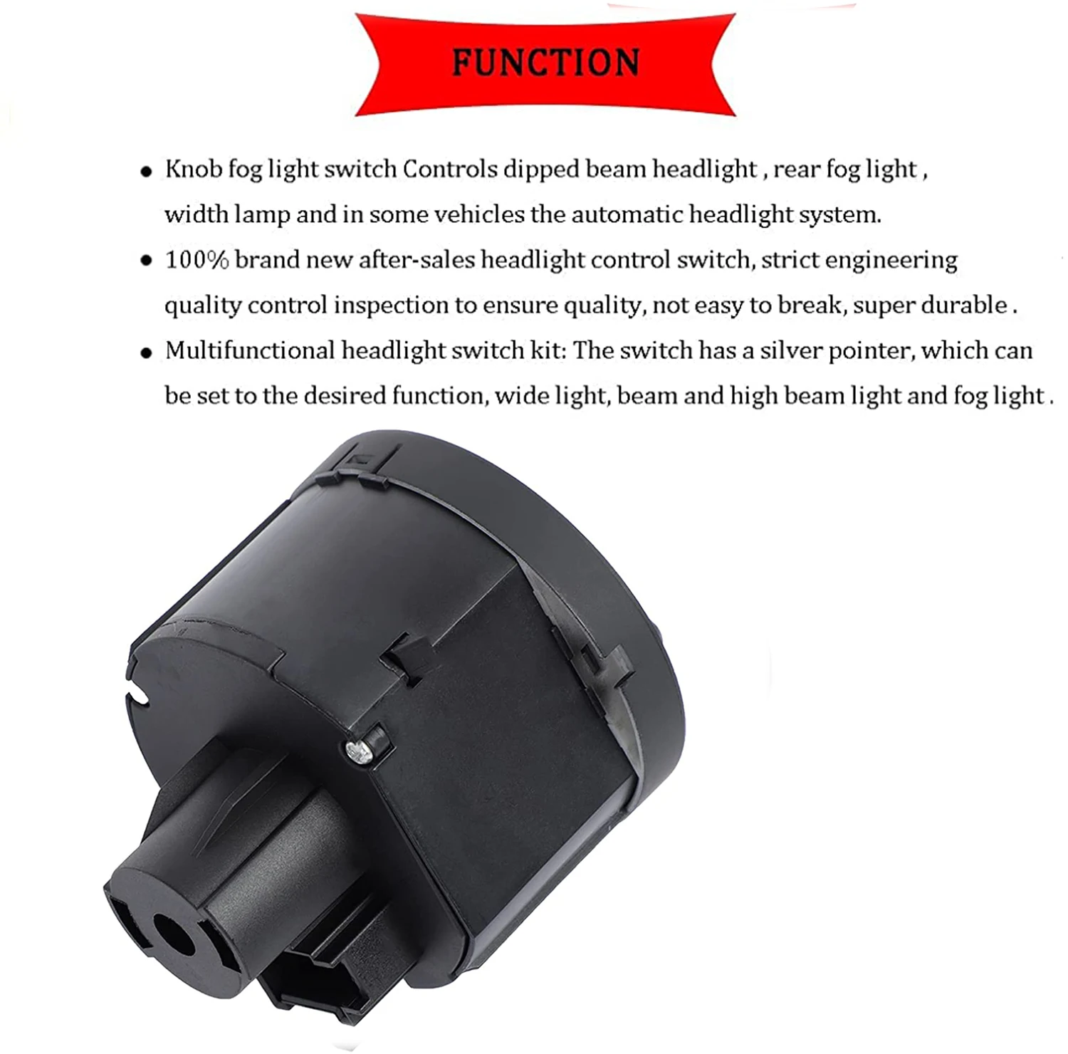 Новая ручка переключателя противотуманной фары для Volkswagen Golf MK5 MK6 Passat B6 CC Jetta Tiguan