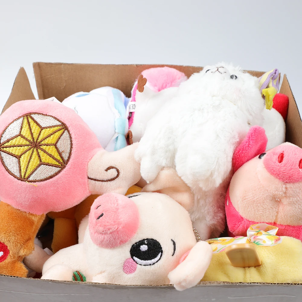 

10Pcs/Set 10-15cm Cartoon Anime Plush Toys Kawaii Animal Keychain Pendant Soft Stuffed Doll for Baby Girl Birthday WeddingGifts