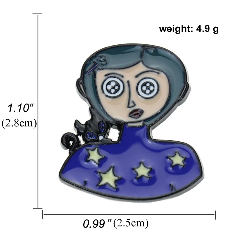 

Movie Characters Cartoon Prince Princess Witch Enamel Pins Collection Commemorative Badge Brooch