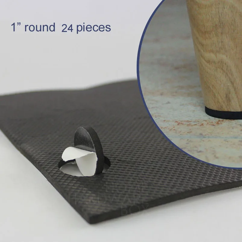24 шт. круглые самоклеящиеся накладки для защиты пола от царапин 1 дюйм (25 мм)|pad pad|pad