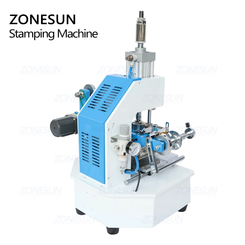 ZONESUN ZSP-890E пневматическая штамповочная машина для сгибания кожаных логотипов