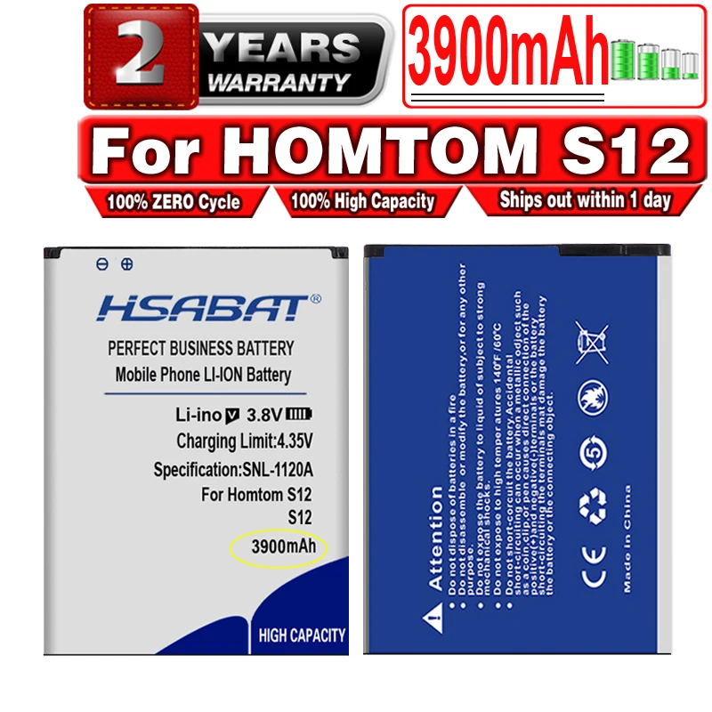 Аккумулятор HSABAT 3900mAh для HOMTOM S12|Аккумуляторы мобильных телефонов| |