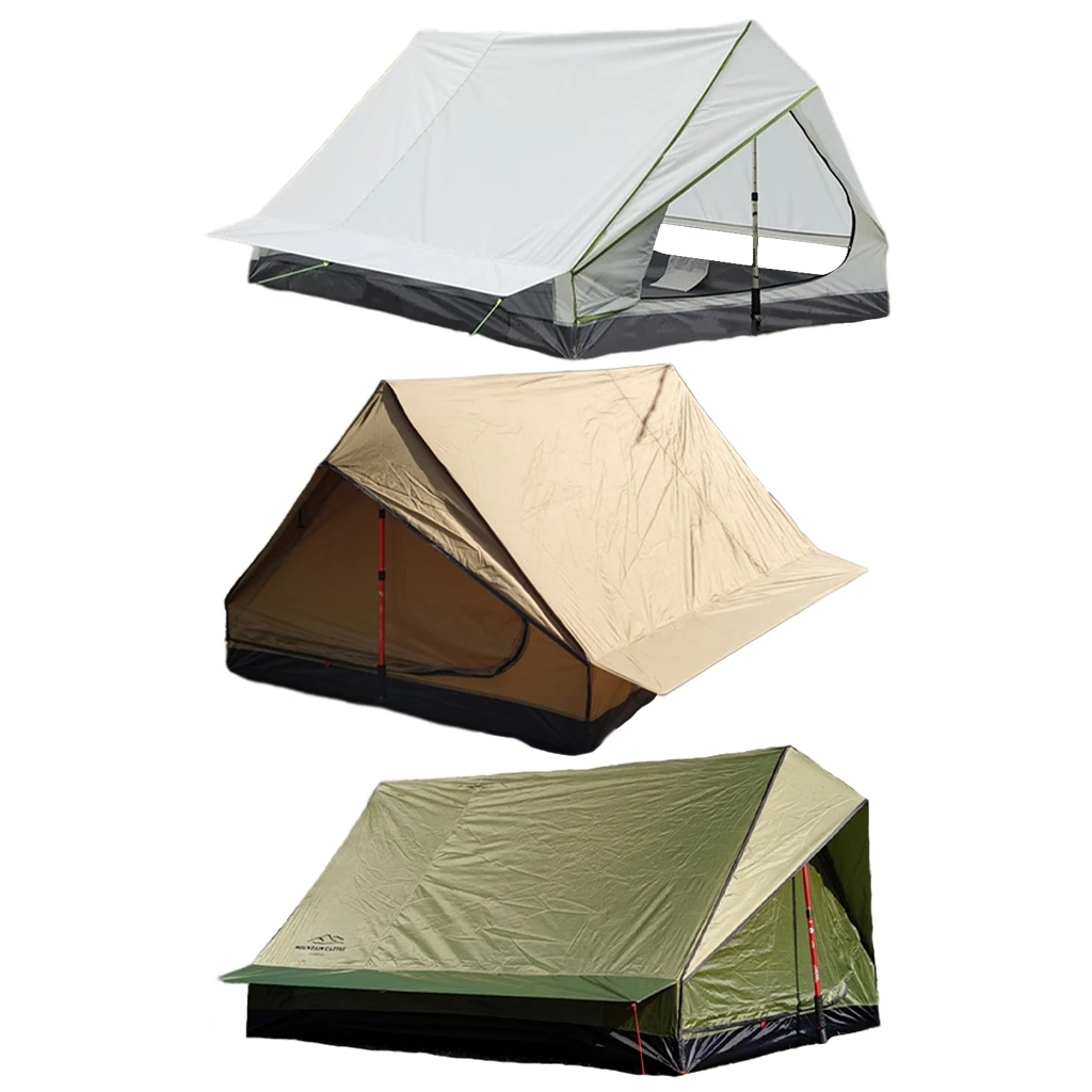 

Camping Tent Backpacking Tent Windproof Waterproof Beach 2 Person Bushcraft Shelter Travel