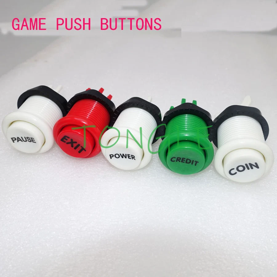 

New Arcade happ stype Push Button Durable Multicade MAME Jamma Game Long Switch Mult-color
