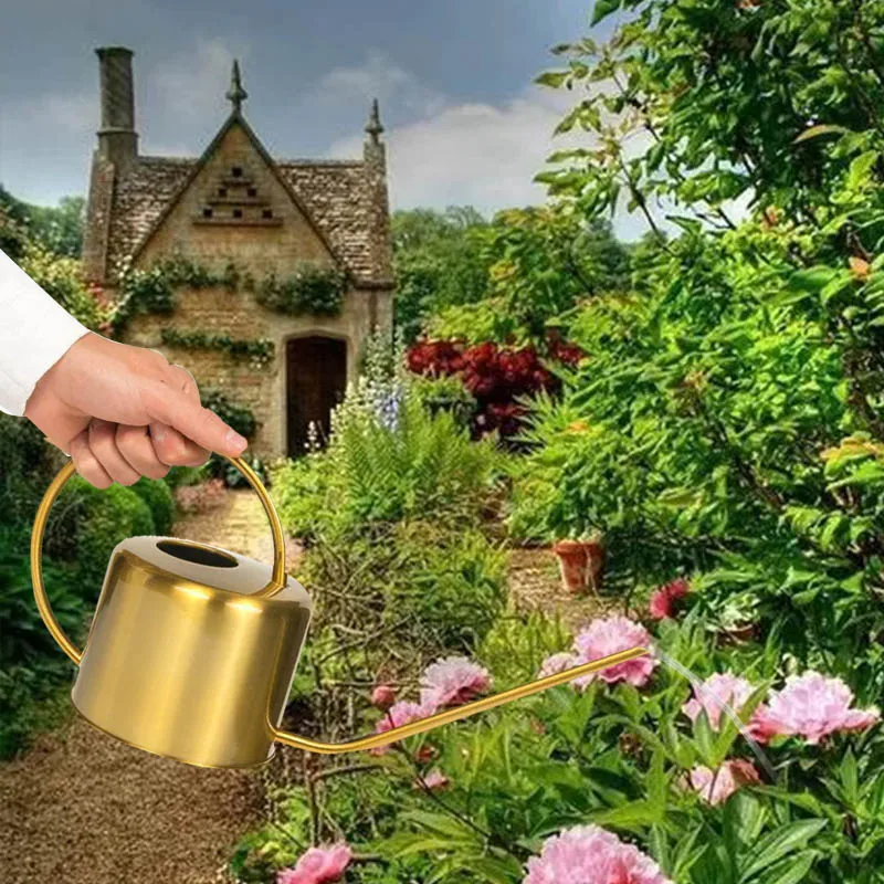 

Watering Bottle Nordic Style Vintage Water Cans Succulent Plants Golden Gardening Spraying Bottle Watering Pot Garden Tool