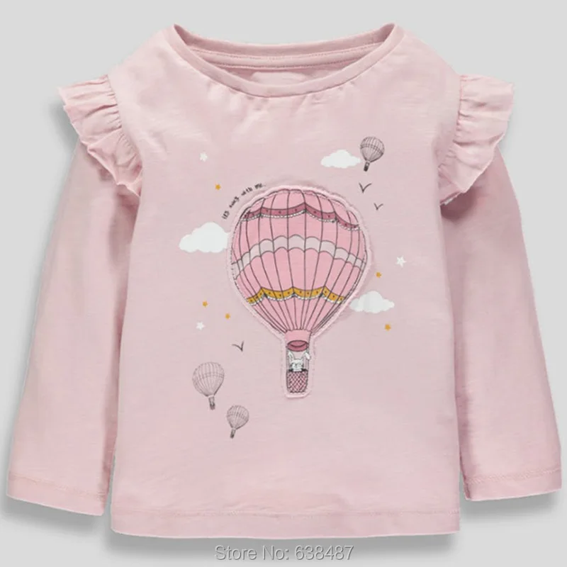 Combed Cotton 4524 Новинка года; брендовые качественные футболки для девочек Одежда для маленьких девочек из хлопка детская одежда с длинными рукавами Bebe; блузка Детские футболки для девочек - Цвет: Combed Cotton 4524