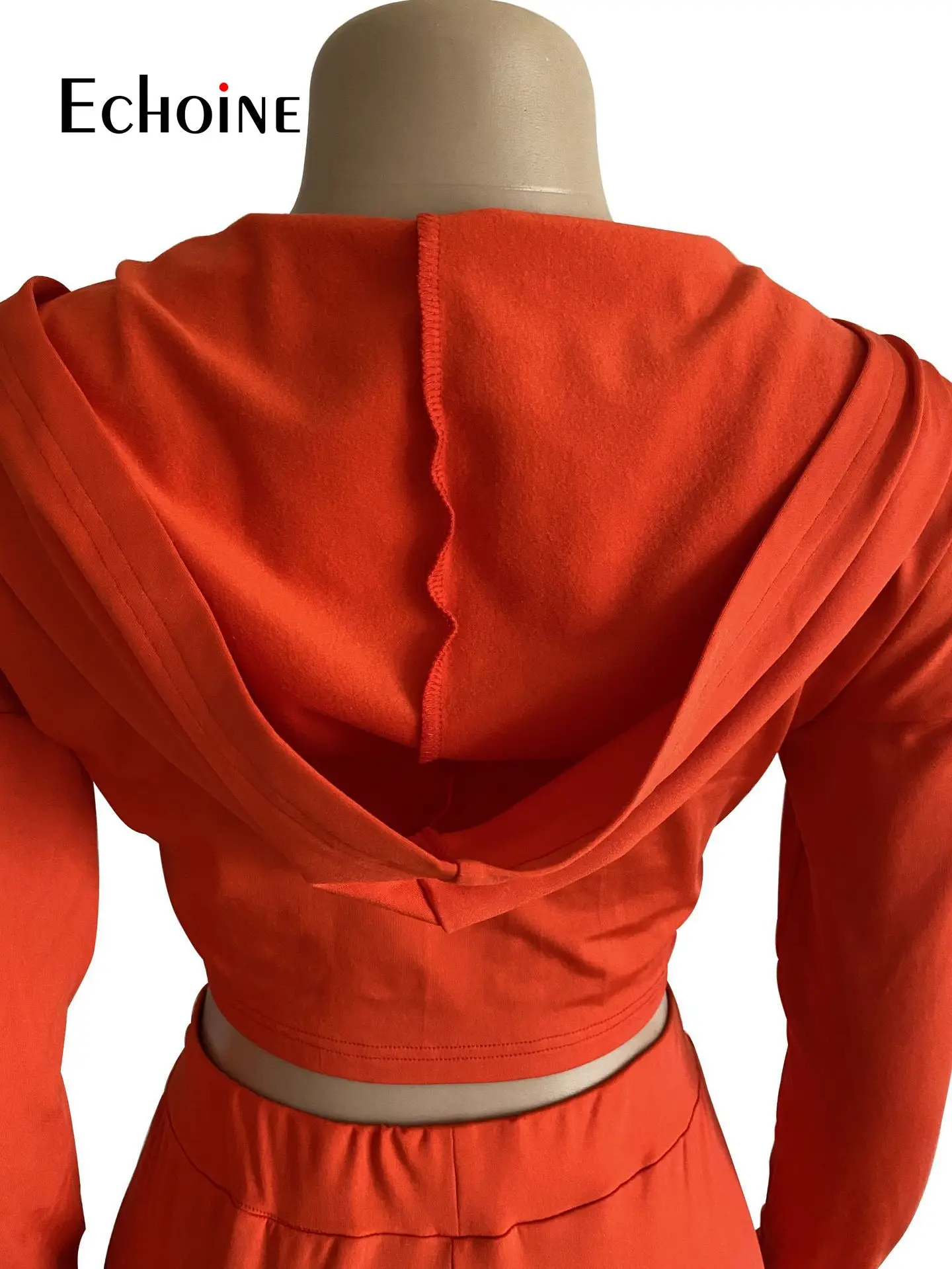 

Echoine NEW Women Activewear Fall Winter Set Zipper Hooded Top Legging Pants Matching Tracksuit Fitness Two 2 Piece Set Outfits