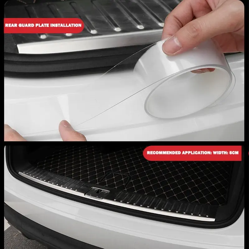 

Car Scratches Protective Film Transparent Car Door Sill Protector Bumper Protector Car Wrap Film Car Wrap Film Self-Adhesive