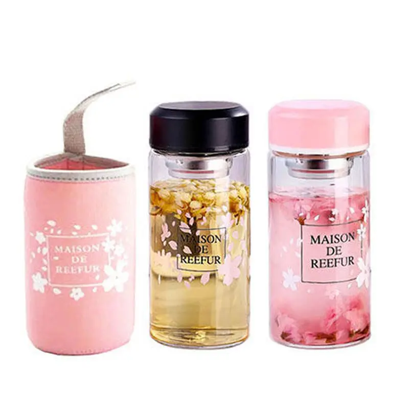 Высокотемпературная стеклянная чашка Набор чашек с защитой от ожогов ситечко