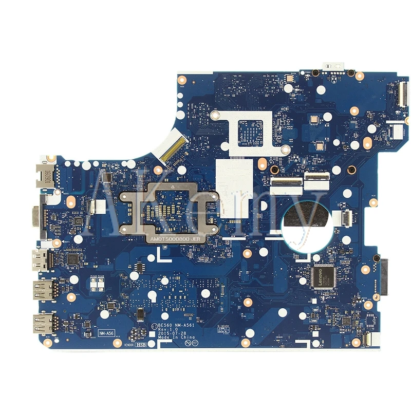 SAMXINNO  For Lenovo Thinkpad E560 E560C notebook motherboard BE560 NM-A561 mainboard FRU 01AW102 CPU i3 6100U DDR3 100% test