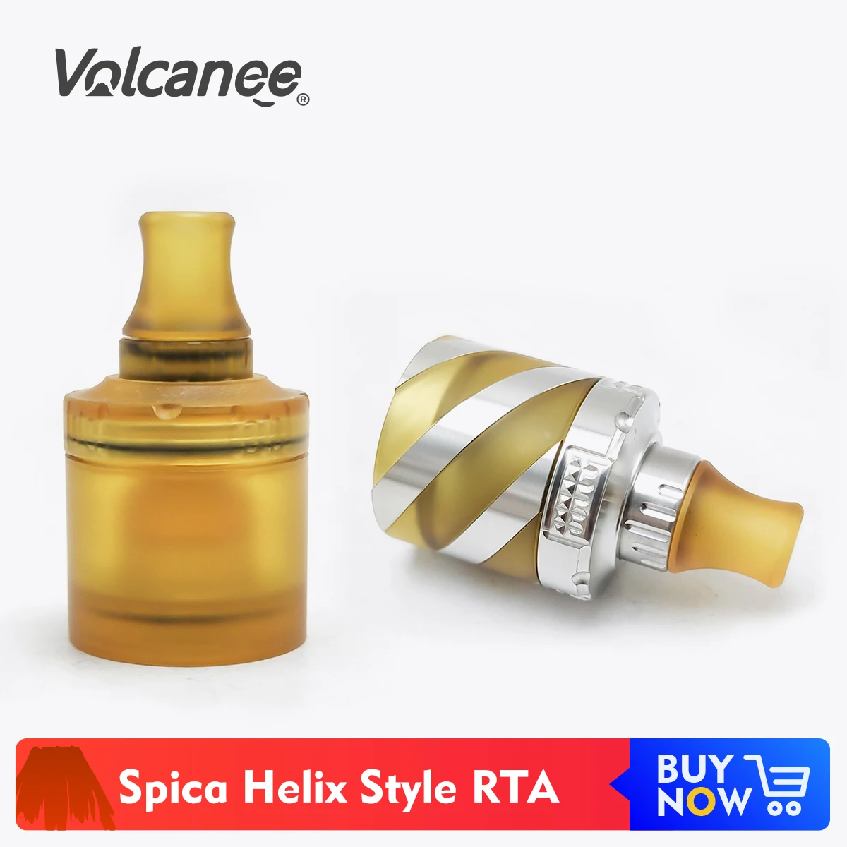 Испаритель Volcanee Coppervape Spica Helix Style RTA короткий бак 2 мл емкость SS316 Ultem PEI для Pro MTL eCig