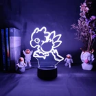 Акриловая 3D Ночная лампа, Фэнтезийный Chocobo 16 видов цветов, изменение для игровой комнаты, декоративная лампа, финальная фантазия, облачные бои, светильник