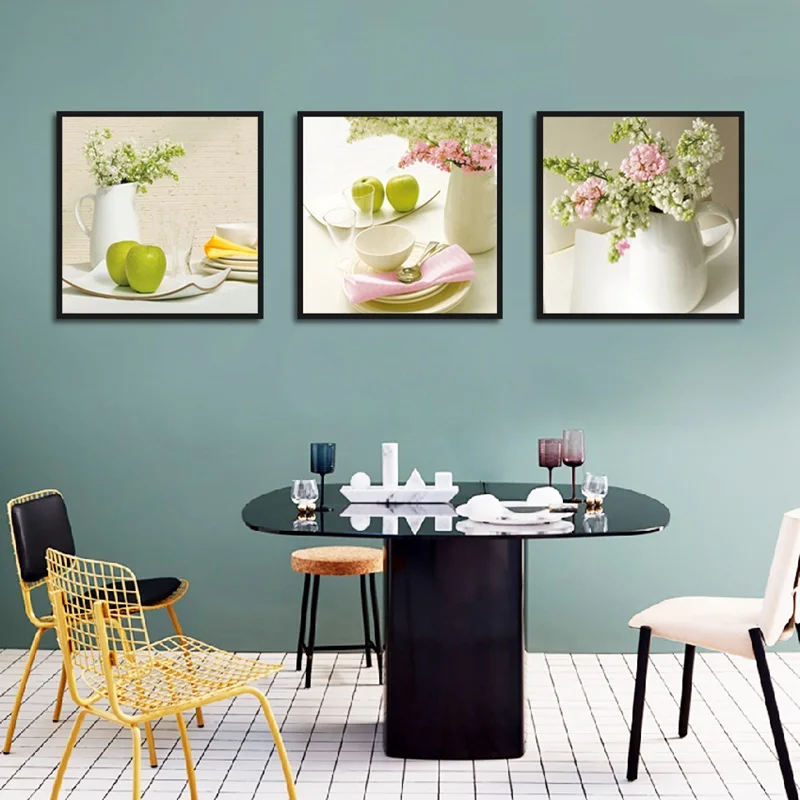 

Fruit Plate Fresh Poster Canvas Print Wall Nordic Minimalist Style Art Modular Living Room Bedroom Home Without Frame