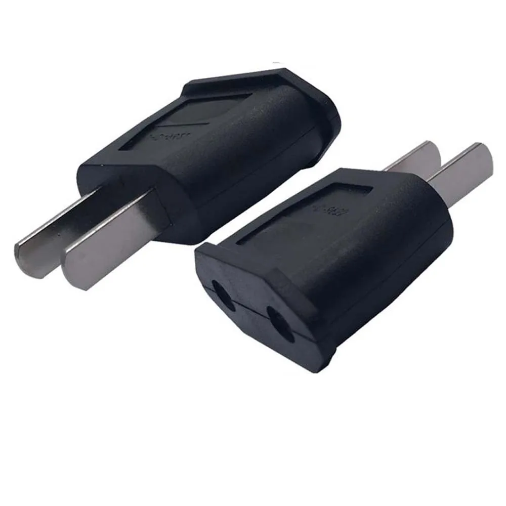 Черный белый цвет Портативный Мини Американский Универсальный 2 pin штекер