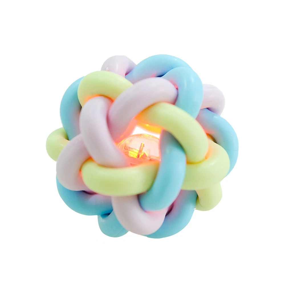 HOOPET Pet Puppy игрушки для кошек радужные красочные резиновые игрушки для игр интерактивный эластичный шарик товары для собак