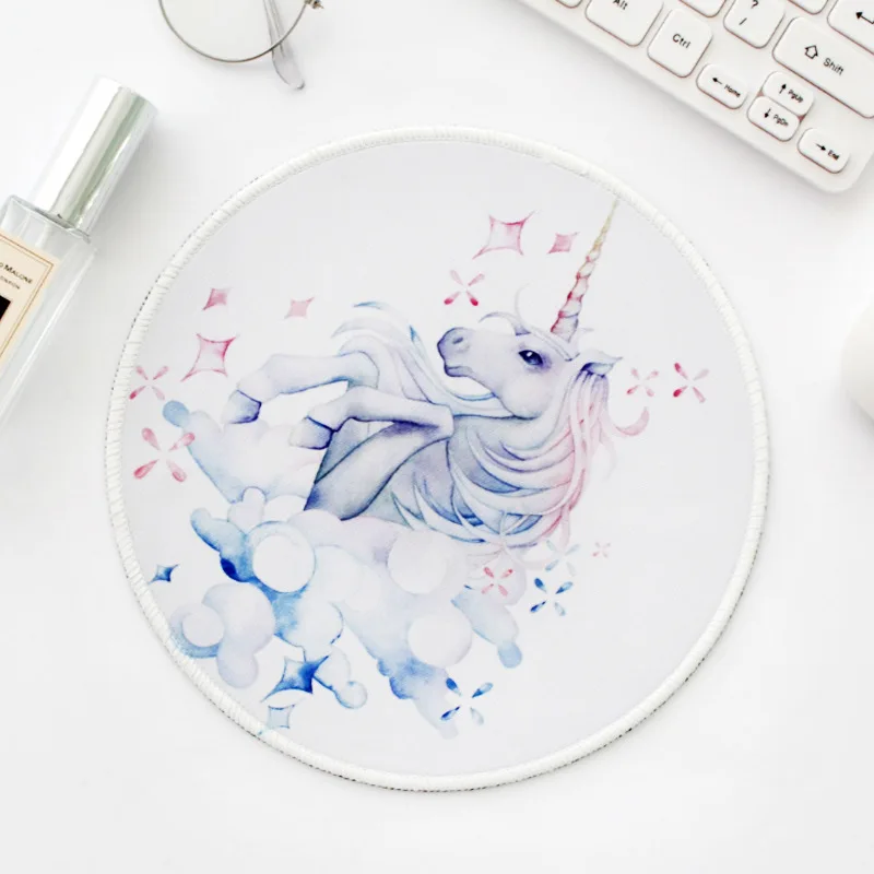 Водонепроницаемый коврик для офиса с изображением фламинго и единорога