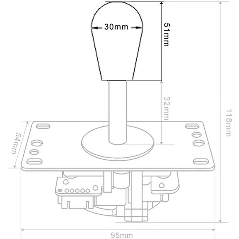Розничная продажа 2 шт. аркадный американский тип эллипс овальная шариковая