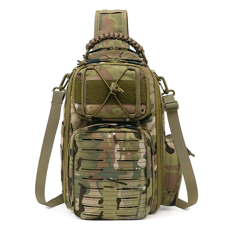 BOWTAC Tactical Chest Bag Military Army Laser Molle Sling Shoulder Backpack Men Outdoor Hunting Travel Camping Fishing Camo Bag