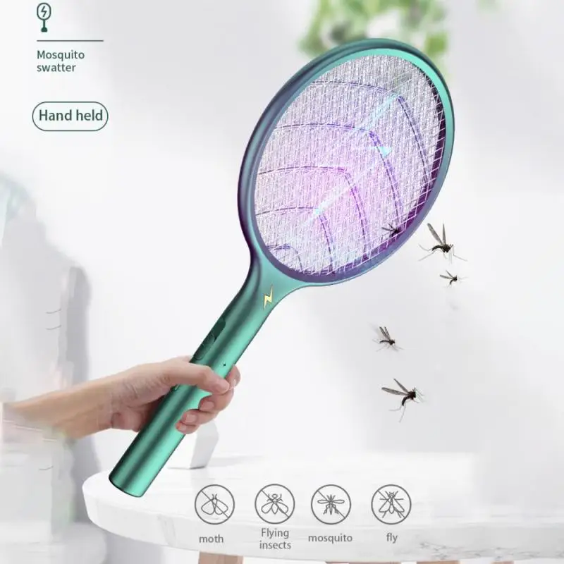 

NEW Intelligent Household 4 In1 Mosquito Killer Lamp Electric Shock Mosquito Swatter USB Recharg Eable Bug Zapper Mosquito Trap