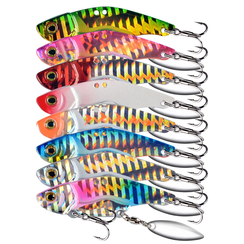 

ALEURRE Metal Shrimp Fishing Lure Jig Pike Spinners 12g 16g Luminous Jigging Bait 1Piece/Lot VIB Lures
