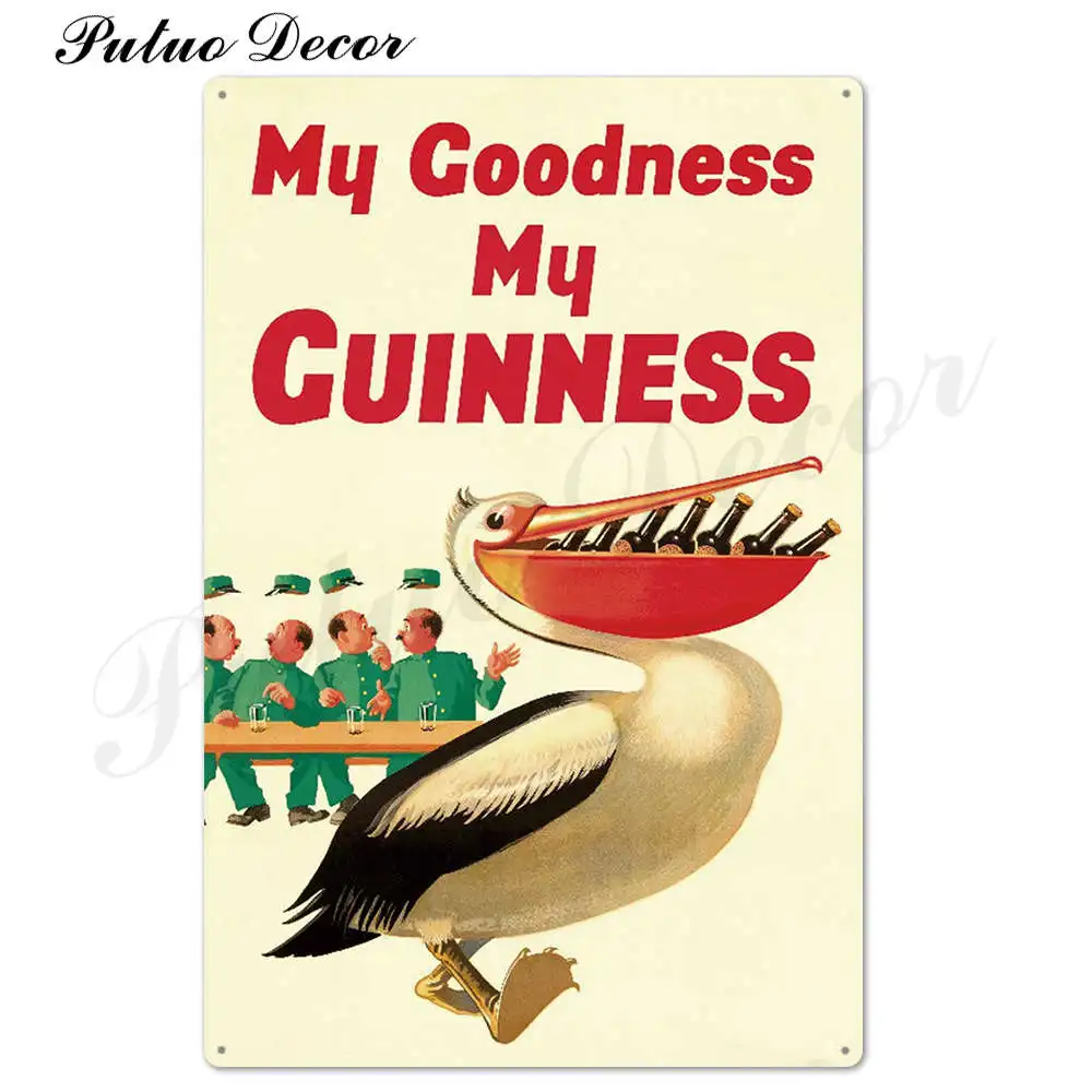 TH2527 Винтажная металлическая табличка Guinness, Оловянная табличка, металлическая винтажная тарелка для паба, Настенная декоративная тарелка для бара, паба, клуба, человека, пещеры - Цвет: TH2527