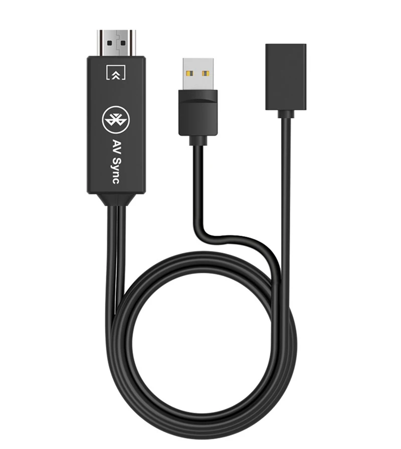 USB Женский HDMI кабель Bluetooth HDTV Аудио Видео адаптер для Samsung S5 S6 Edge S7 S8 S9 Plus iPhone iOS Android
