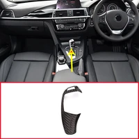 right hand drive real carbon fiber for bmw f20 f30 f31 f34 x5 f15 x6 f16 x3 f25 x4 f26 f10 car gear shift head trim rhd