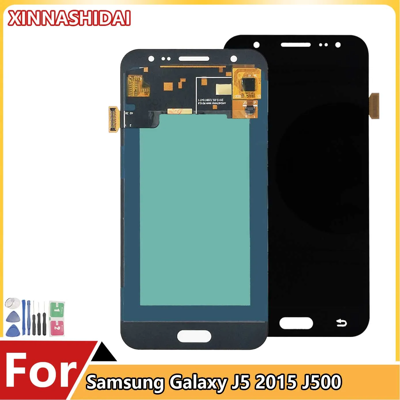 Super AMOLED ЖК-дисплей для Samsung Galaxy J5 2015 J500 J500F J500FN J500H дисплей 100% протестированный сенсорный экран в сборе