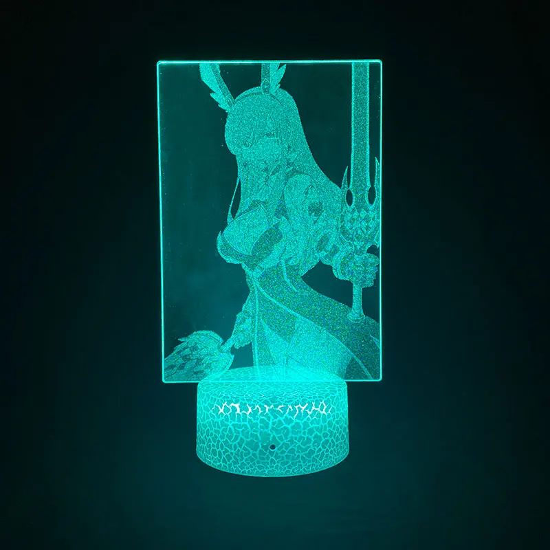 

Bedroom Night Light LED 3D USB Nightlight Touch Switch Desk Lamp FAIRY TAIL Lucy Figure APP Control Home Decor Anime Fans Gift